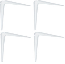 4x Staffa per Scaffale Bianco