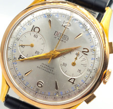 DESOTOS - Orologio Uomo - Oro Giallo 750 / Pelle - Cronografo / Automatico