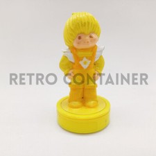 Vintage MATTEL RAINBOW BRITE Iridella PVC Figures - Canary Yellow Timbrino Stamp