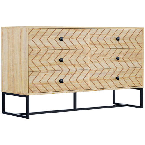 Cassettiera legno naturale - cassettiera,