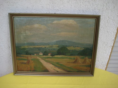 Dipinto olio paesaggio con