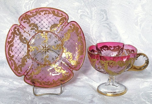 Antica tazza piattino - tazza, e