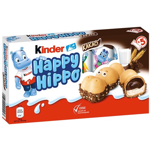 Kinder happy hippo - hippo, (cacao)