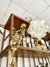 Paire Appliques Bronze Angelot