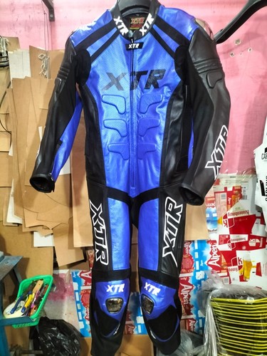 Tuta moto taglia blu - da,