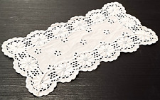 CENTRINO FATTO A MANO - PIZZO SANGALLO  RICAMO FLOREALE  - CM 30