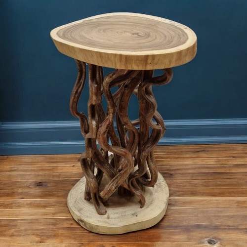 Legno tavolino porta fiori - tavolino,