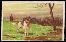 Artista Firmato L. Metlicovitz Setter Cane Caccia Caccia Caccia Degami serie 778 pz ZG3561