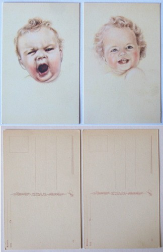 Cartolina epoca viso bimba - cartolina,