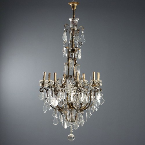 Lampadario antico metallo - lampadario,