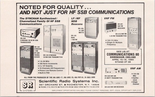 Scientific radio systems 1980 - scientific,
