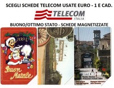 SCEGLI SCHEDE TELEFONICHE USATE EURO - 1 E CAD. -BUONO/OTTIMO STATO-MAGNETIZZATE