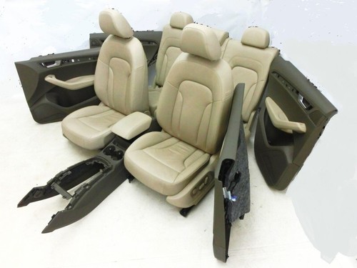 Set sedili pelle beige - sedili, audi