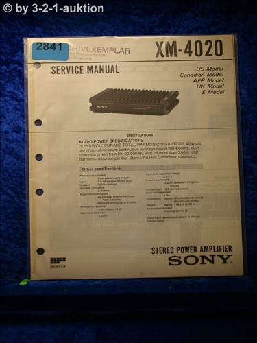 Sony service manual - service,