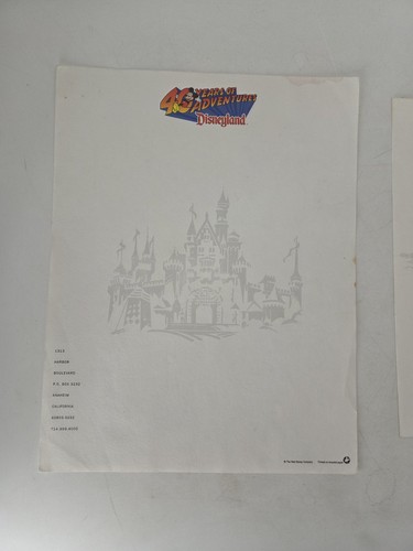 Carta intestata disneyland - carta,