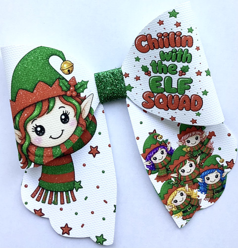 Elf squad natale stampato tela - elf,
