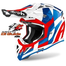 Casco Moto Cross Enduro AIROH AVIATOR ACE TRICK BLUE