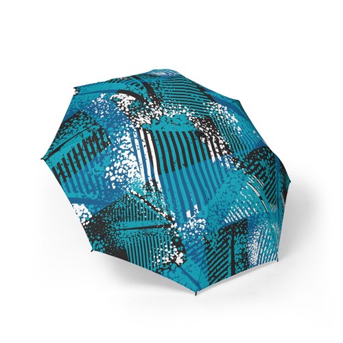 Teal abstract brushstroke - teal,