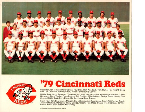 1979 cincinnati reds team - team, 8x10