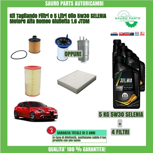 Kit filtri litri olio - filtri,