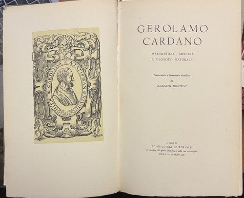 Gerolamo cardano matematico - cardano.,