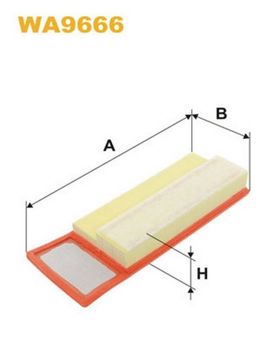 Wa9666 filtro aria per fiat - per,