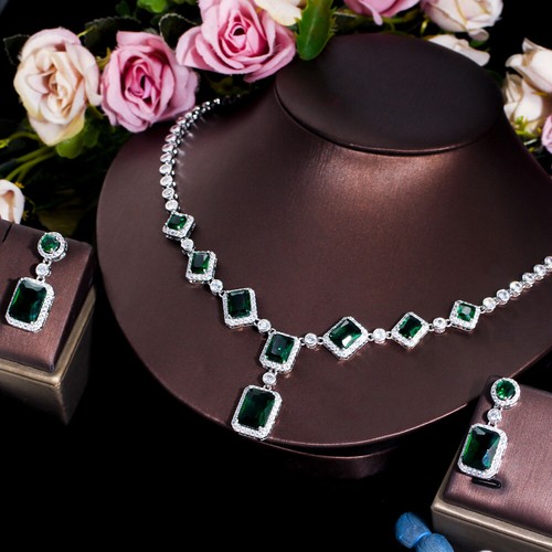Collana orecchini goccia