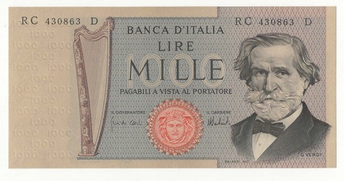 1000 lire giuseppe verdi - 1000,