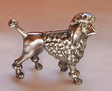 ARGENTO 800 BARBONCINO  cane  microfusione, figura, pesante