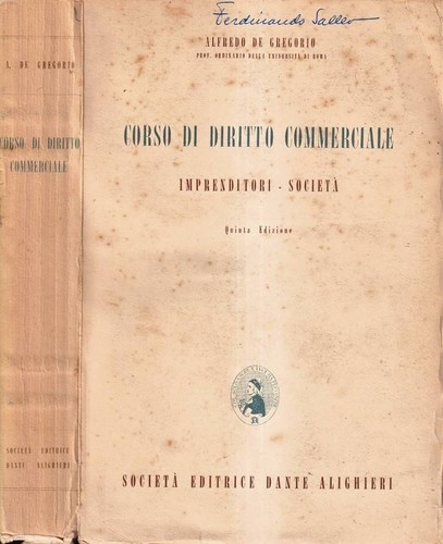 Corso diritto commerciale - corso, di