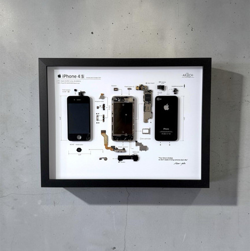 Quadro iphone smontato - iphone, 4s