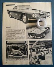 Rara Pubblicita MASERATI 5000 GT TOURING  del 1959