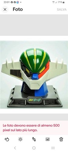 Jeeg robot testa pvc - jeeg,