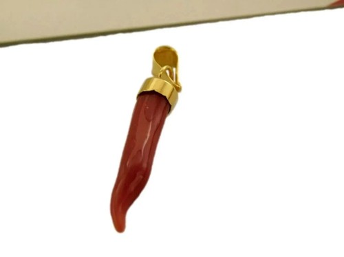 Ciondolo corallo pendente - corallo, e