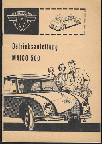 Maico 500 manuale istruzioni - manuale,