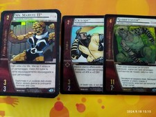 LOTTO 40 CARTE MARVEL VS SYSTEM (Ciclope foil, Sabretooth foil)