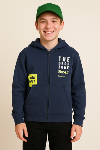 Felpa ragazzo zip - felpa,