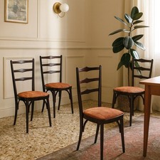 Set 4 Sedie Vintage Legno