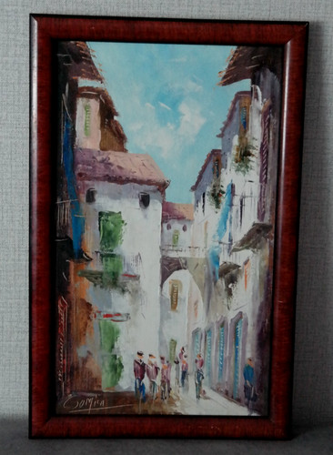 Gomila dipinto olio quadro - dipinto,