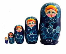 Bambole Russe Impilabili Blu