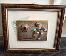 Quadro MONDIALI ITALIA 90, Ciao, RADICA MASCOTTE CM 17x18 