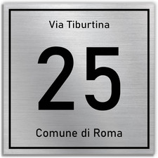 Numero Civico Moderno