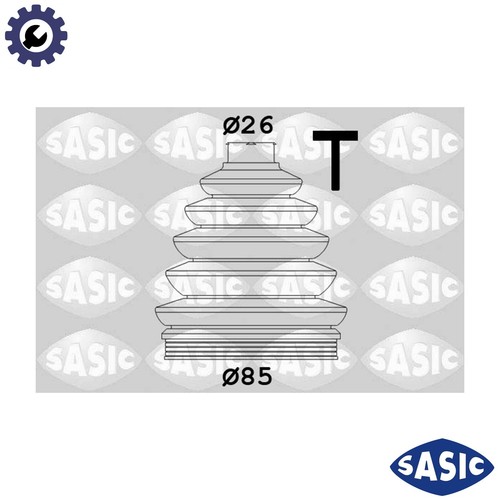 Kit soffietto albero - soffietto, motore