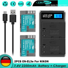 2 x 2200 mAh EN-EL3e EL3