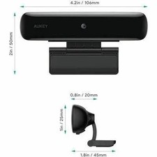 Webcam AUKEY PC-W1 1080p Webcam - Nera