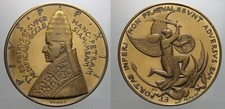 MEDAGLIA PIO XII 1965 IN BRONZO DORATO INCISORE VERDI