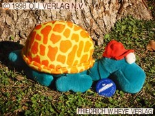 ? Mordillo VINTAGE 1998 TARTARUGA TURTLE Peluche Plush Soft Toy HEYE Germany