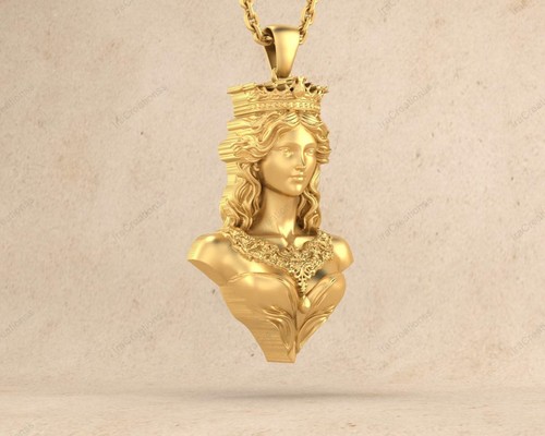 Collana con ciondolo regina - , in