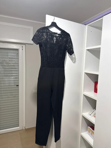 Tuta elegante pizzo - , nera