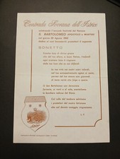 PALIO DI SIENA ISTRICE SONETTO